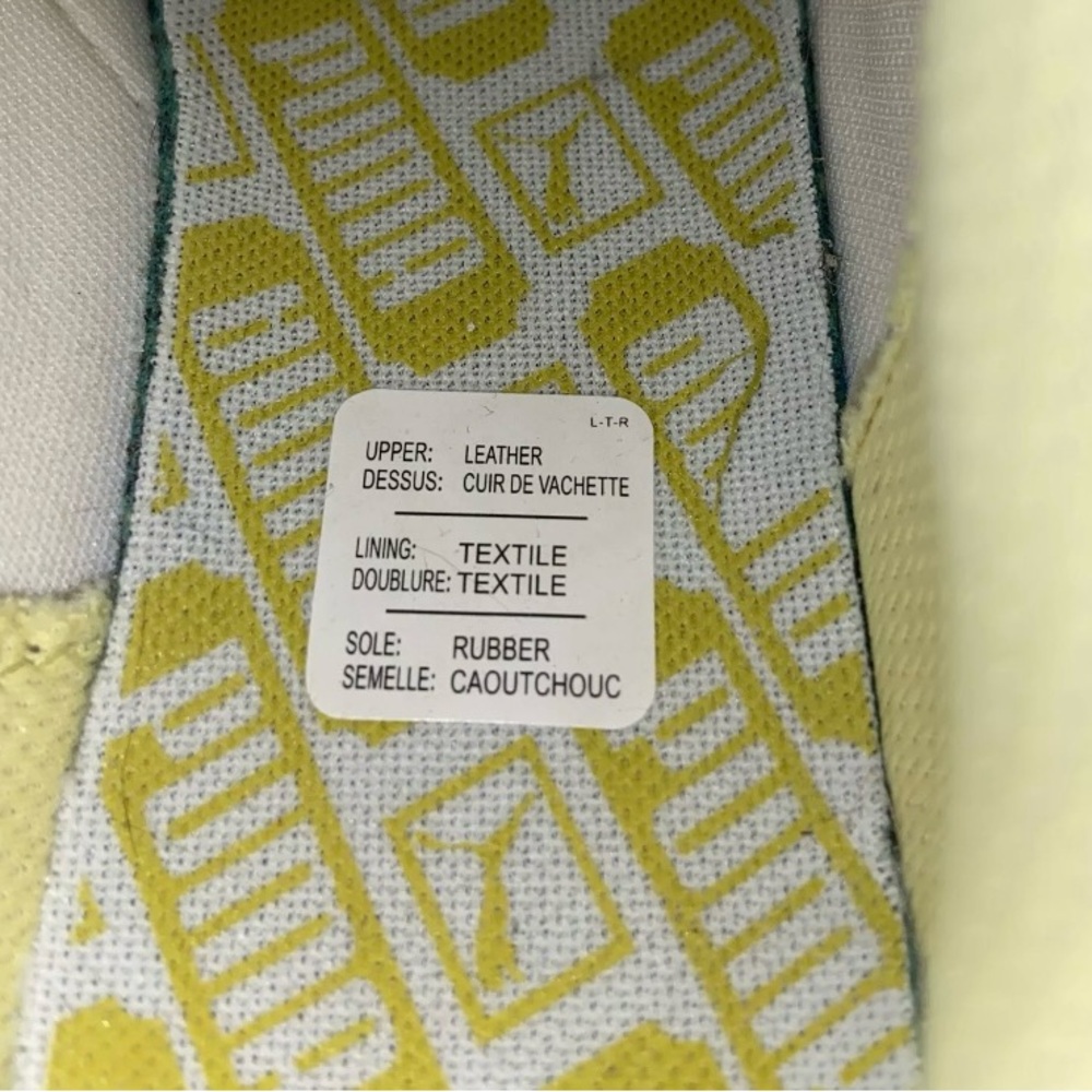 PUMA MATCH LO RESET Sneaker White/Light Green Sparkle Size US 6.5 - Picture 9 of 11